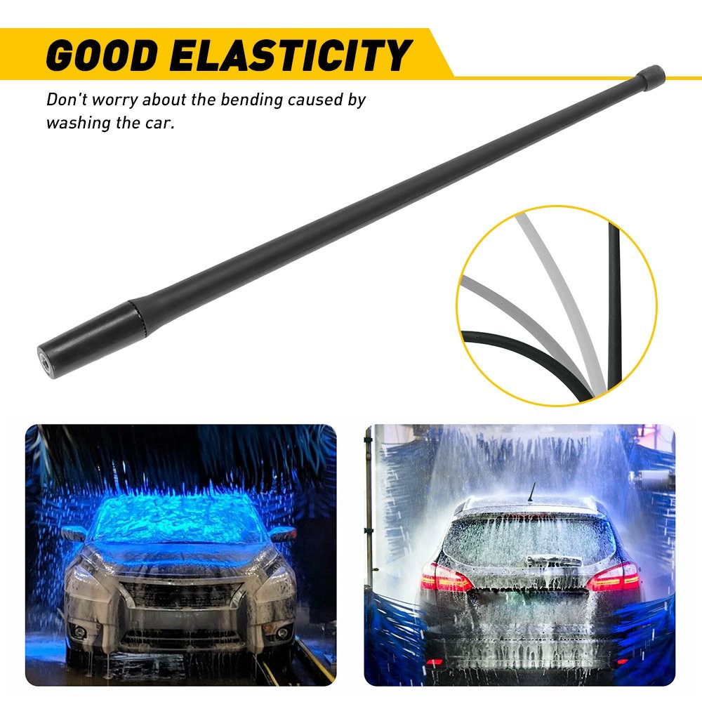 1/2set 13″ Antenna Black Mast Radio Power AM/FM Universal for Car Motorc Antenna