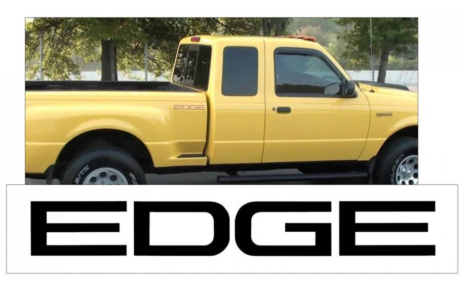 Ford Ranger EDGE Decal Sticker OEM SIZE (3pkg)