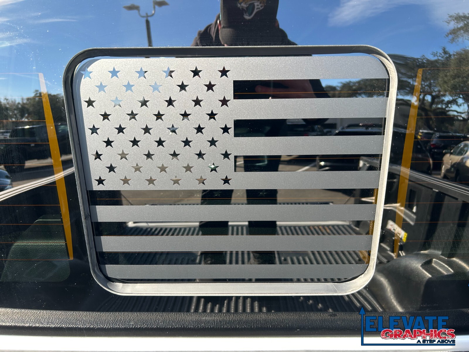 For Ford F150 Graphics Rear Window Flag Stickers Stripes Vinyl Decals 2009-2026
