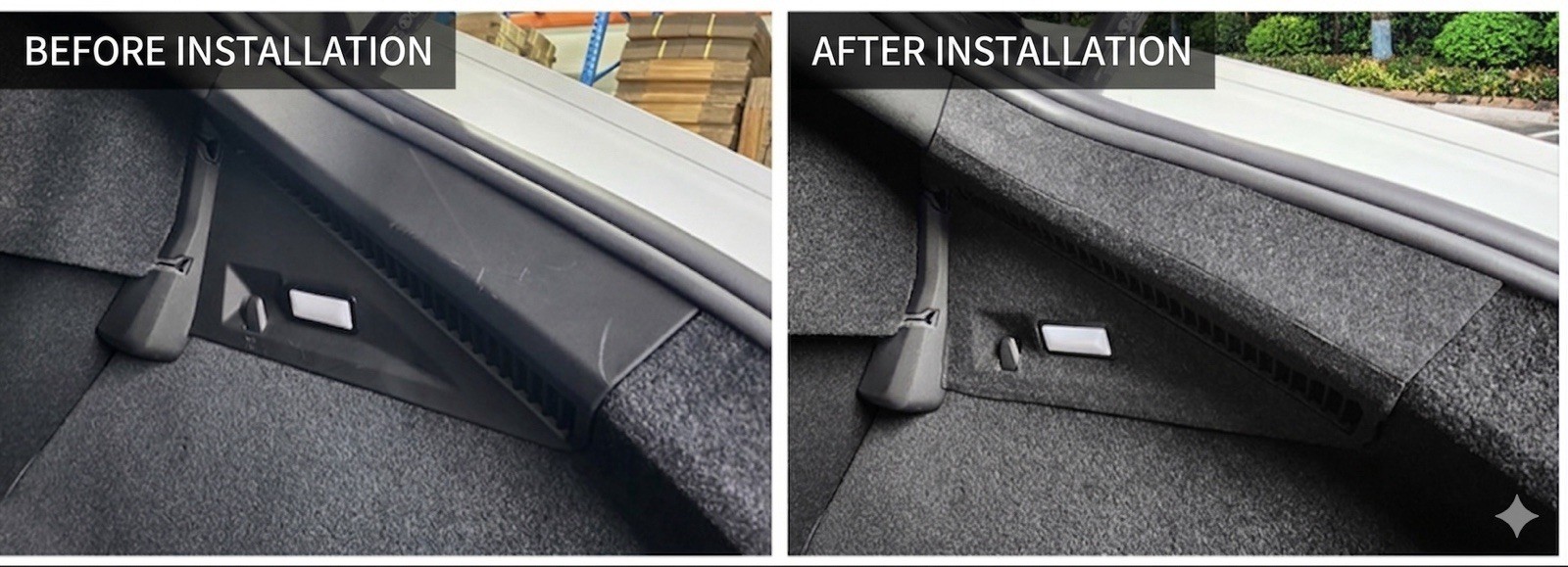 VOLVO Polestar 4 Trunk Side Upper Protect Felt Cover