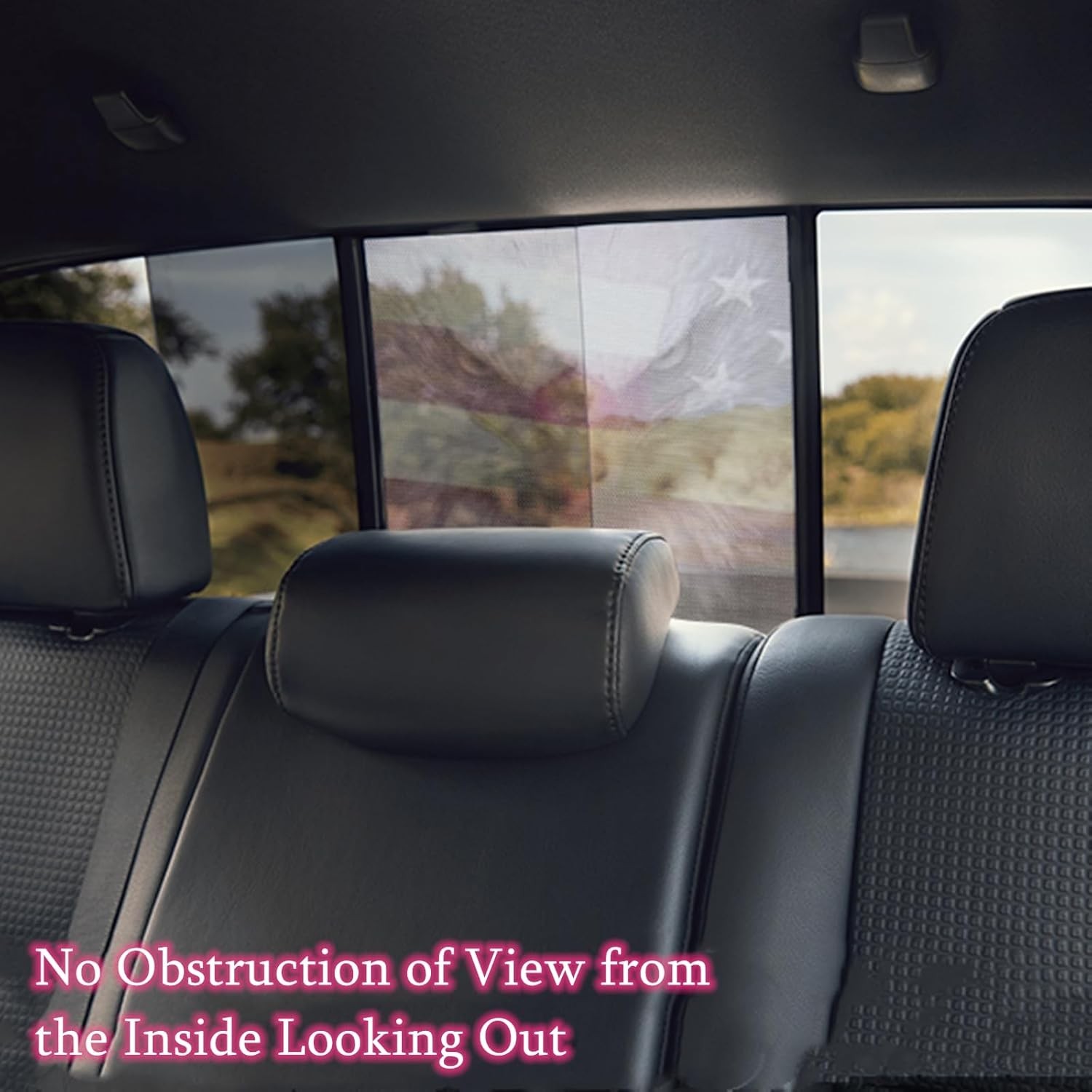 Rear Window Decals for Trucks – 65×22 in Back Window American Flag Decals Fit…