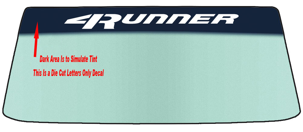 FITS TOYOTA 4RUNNER VEHICLES WINDSHIELDS BANNER GRAPHIC DIE CUT STICKER DECAL