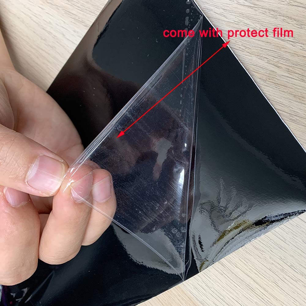2″ x 30 Ft High Gloss Vinyl Tape for Black Out Chrome Delete Window Trim