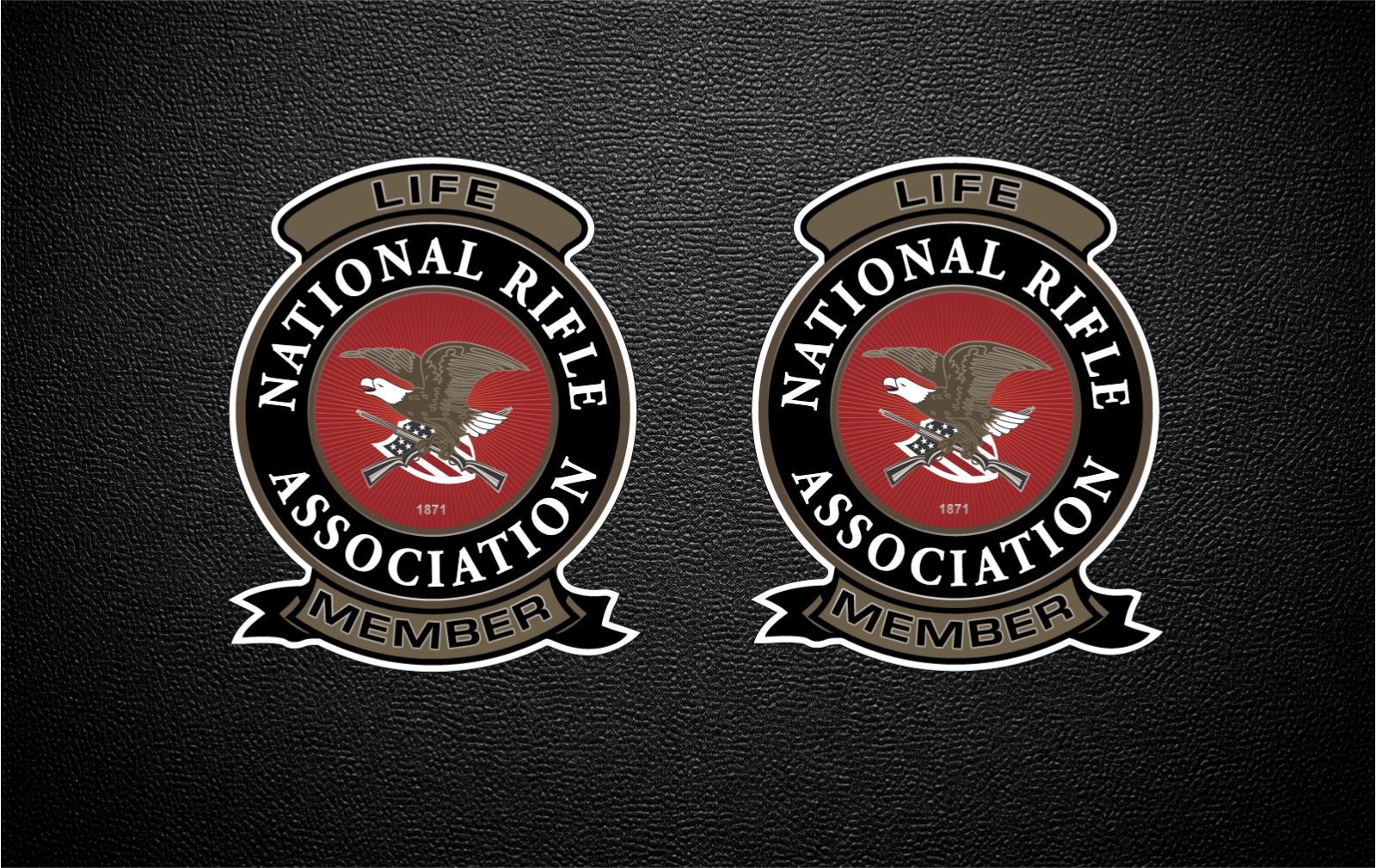 NRA Life Member Patch Logo Guns Decal Replica 2nd Amendment Stickers p23