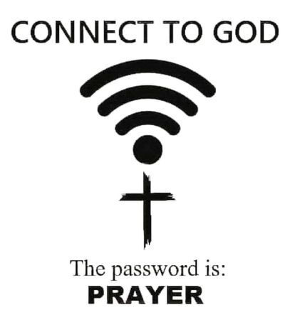 Connect to God vinyl decal