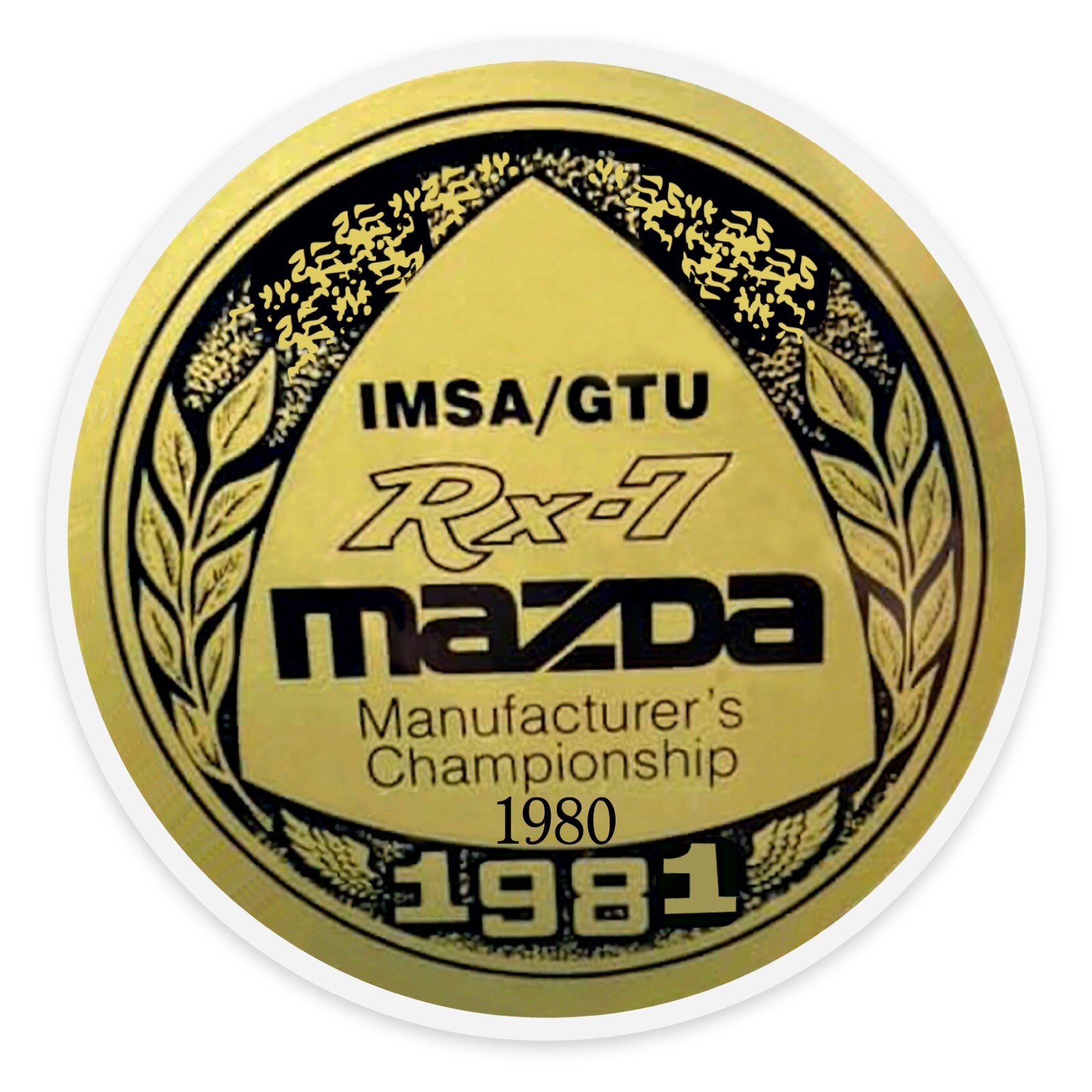 1981 Mazda rx-7 Racing Sticker That Sticks To Inside Of Glass 3.5”x 3.5” $14.99