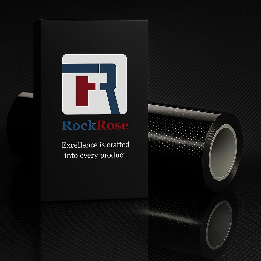7D Super Glossy Black Carbon Fiber Vinyl Wrap 1FT x 10FT SelfAdhesive Sticker