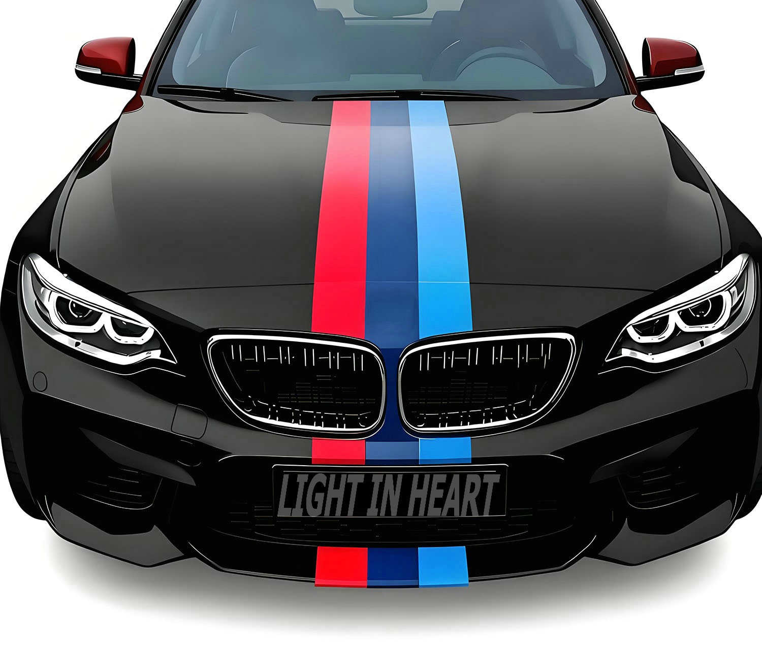 Fit For BMW M2 X3 X4 X5 X6 Graphics Sticker Car Hood Roof Rear Racing Stripes