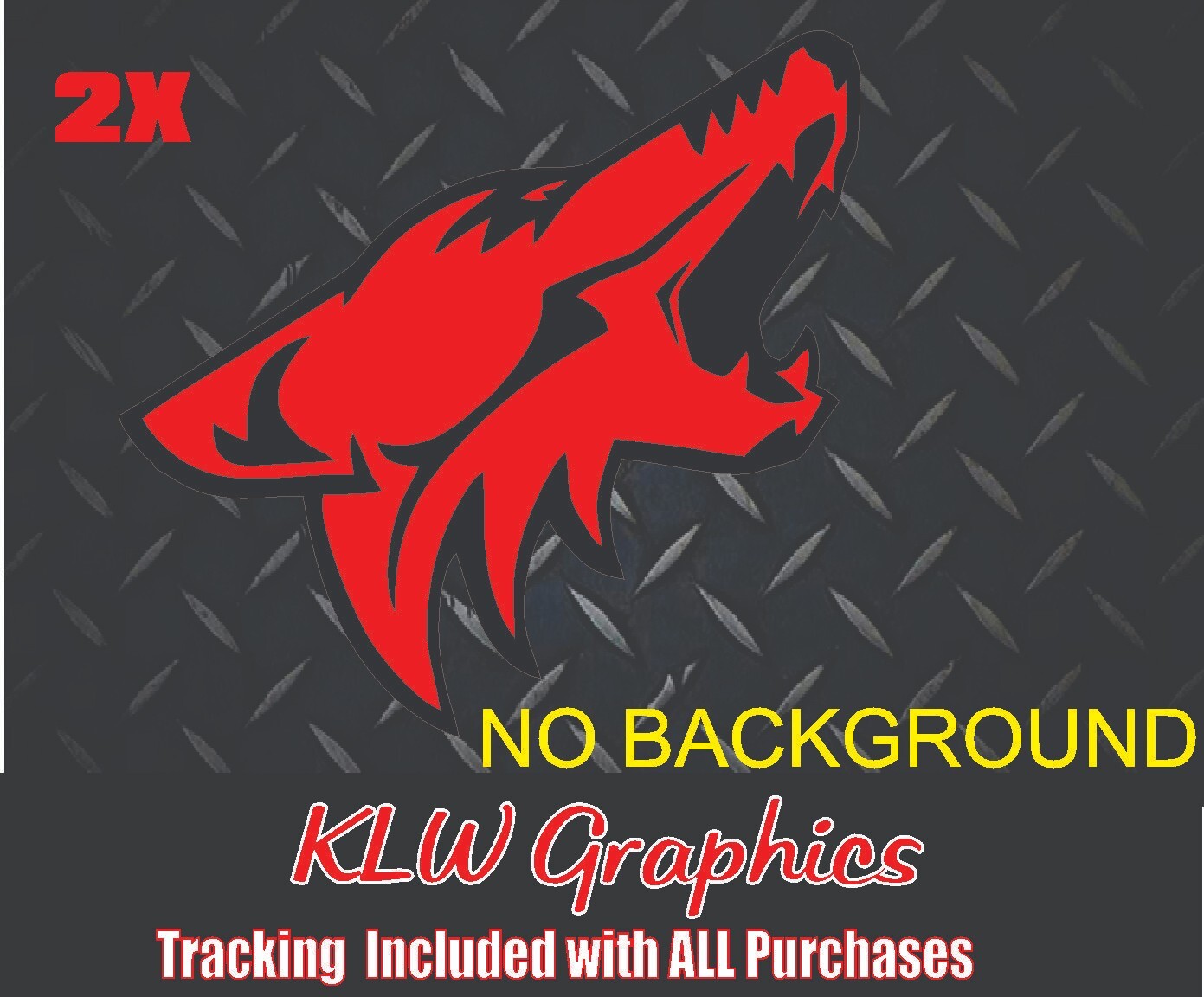 COYOTE Vinyl Decal Sticker Fits Ford Mustang 5.0 Red Black