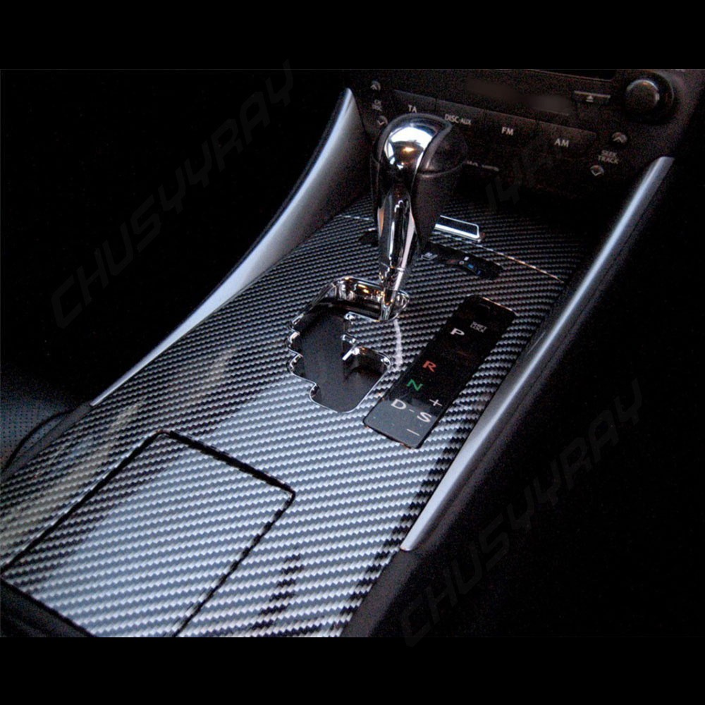 1-PC 5D Real Carbon Fiber Vinyl Wrap Sheet, High Gloss Finish for Auto Exterior