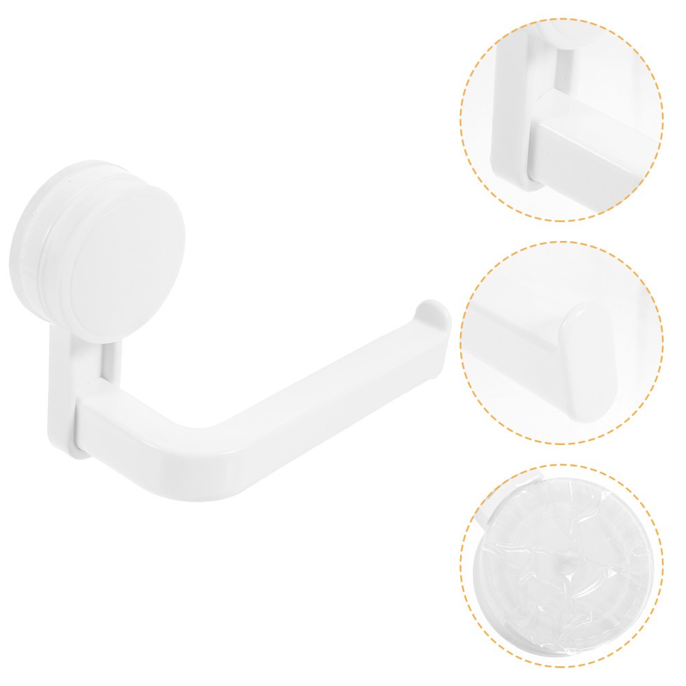 Suction Cup Paper Roll Holder for Bathroom Wall Mount Towel Rack Design