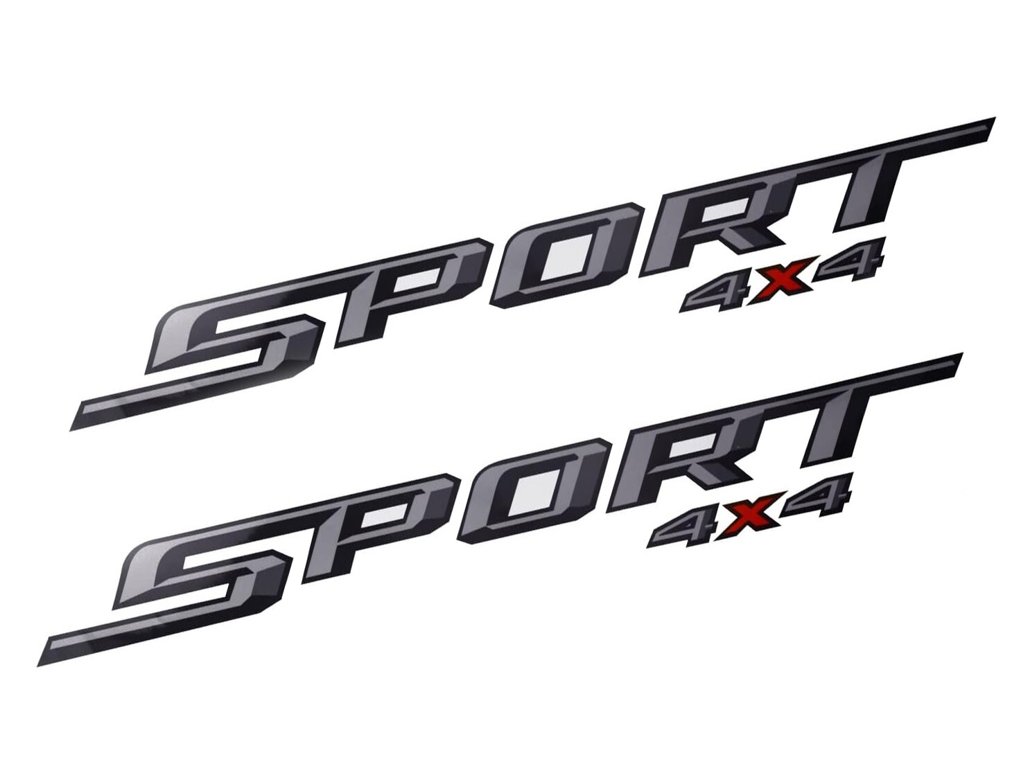 2Pcs Fits For 2019-2020 Sport 4×4 Decals Decal Mods Stickers (Gray Red)