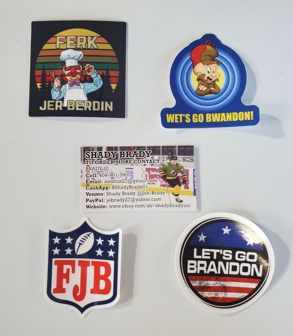 FERK JER BERDEN #FJB LET’S GO BRANDON STICKERS VARIETY PACK LOT OF 4
