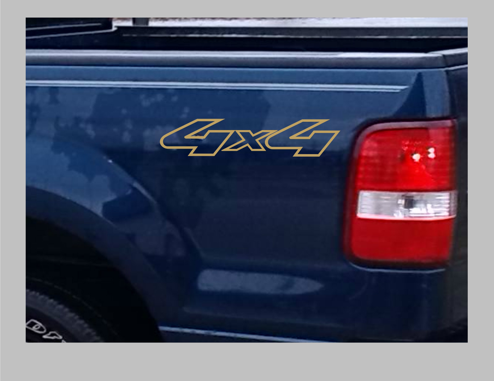 4×4 Truck Bed Decals, Gold (Set) for Ford F-150, Super Duty, and Ranger