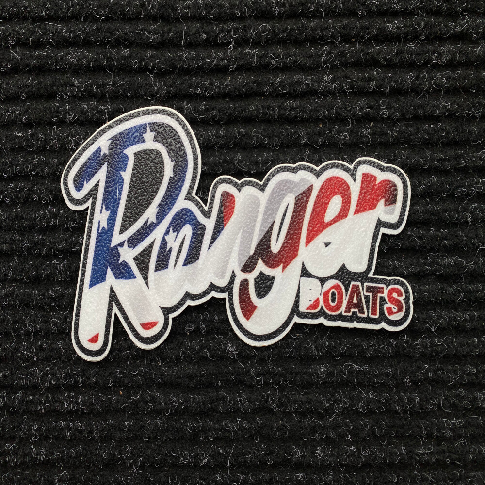 Ranger American Flag Carpet Graphic Decal Sticker for Fishing Bass Boats 700-105