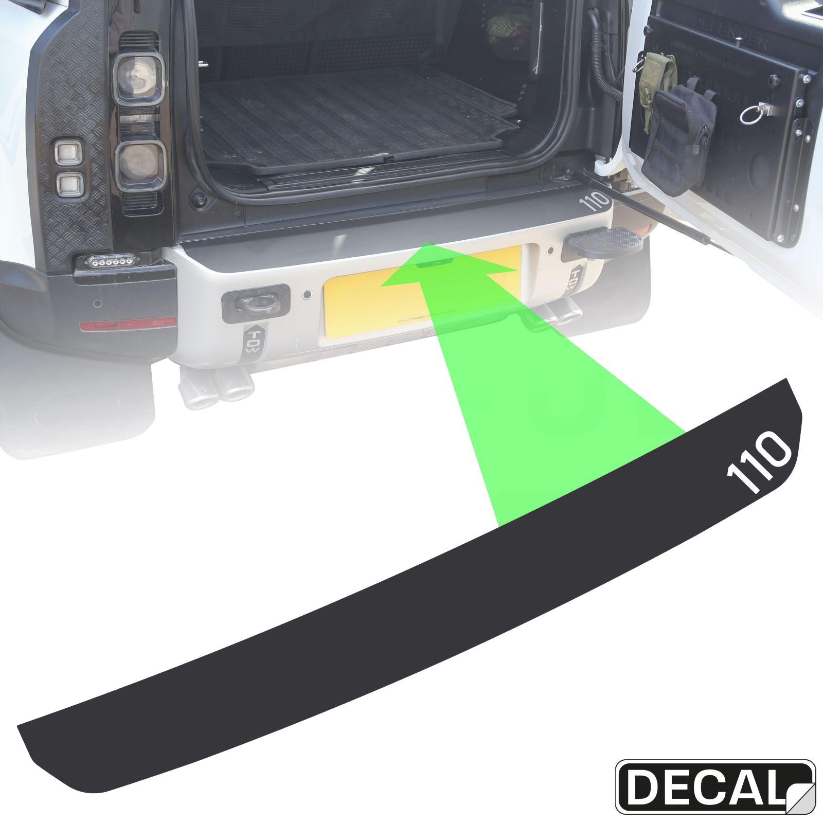 Rear Bumper Cover Protector Decal sticker for New Defender L663 110 emblem