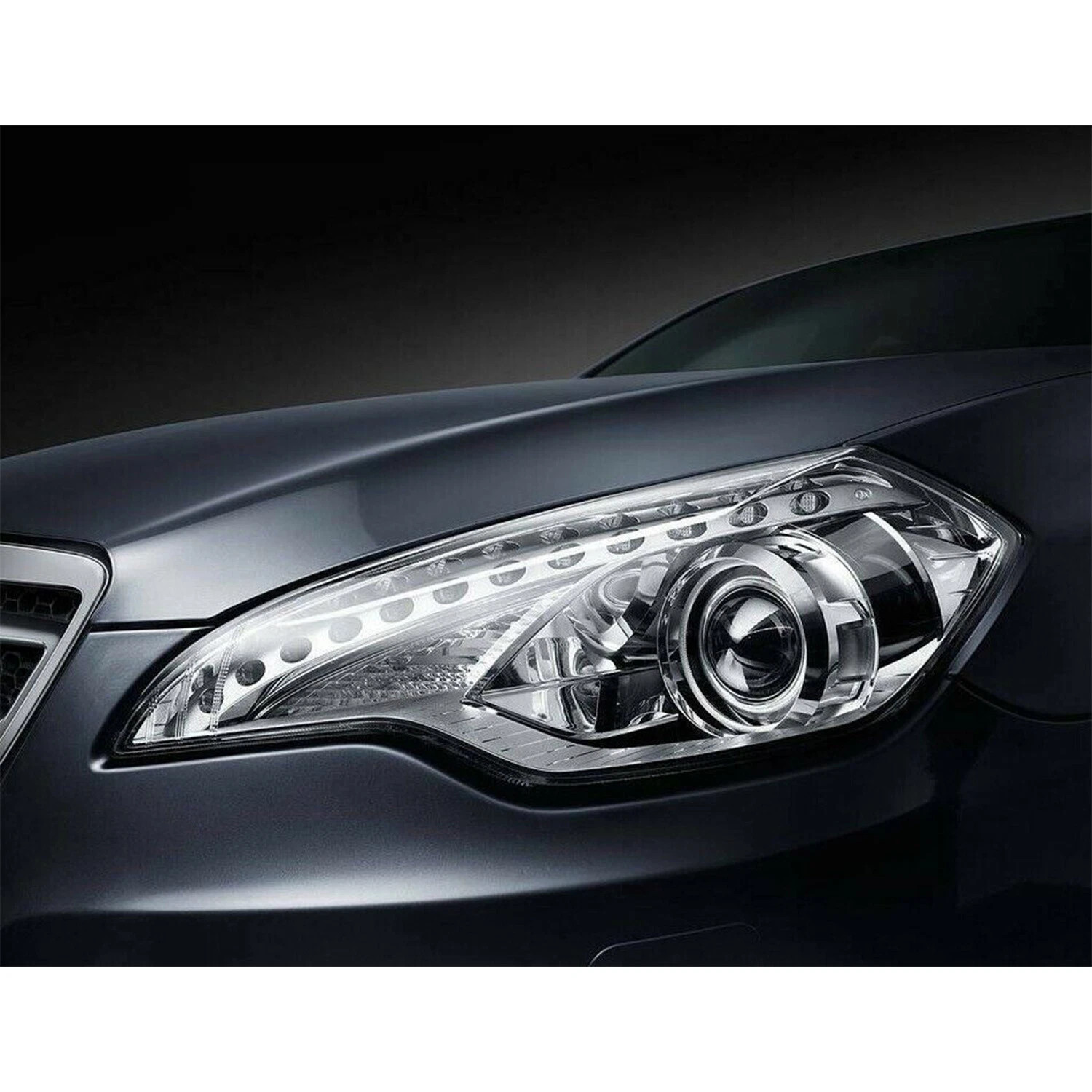 NEW 12″ Wide Gloss Light Black Taillight Headlight Fog Light Tint Film Vinyl