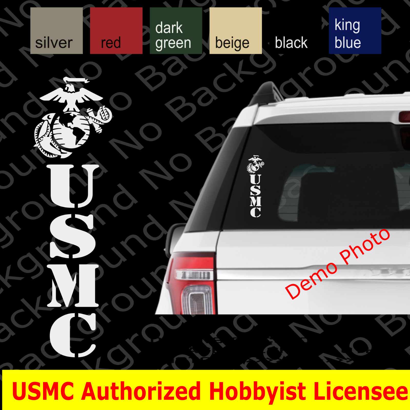 USMC EGA Marines Vinyl Die Cut Decal Sticker for Sempi Fi Veteran Retired AY060E