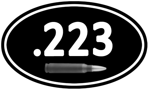 223 Ammo Can Labels Decals Gun Stickers 2 PACK 5x3inch Oval 223 Adhesive