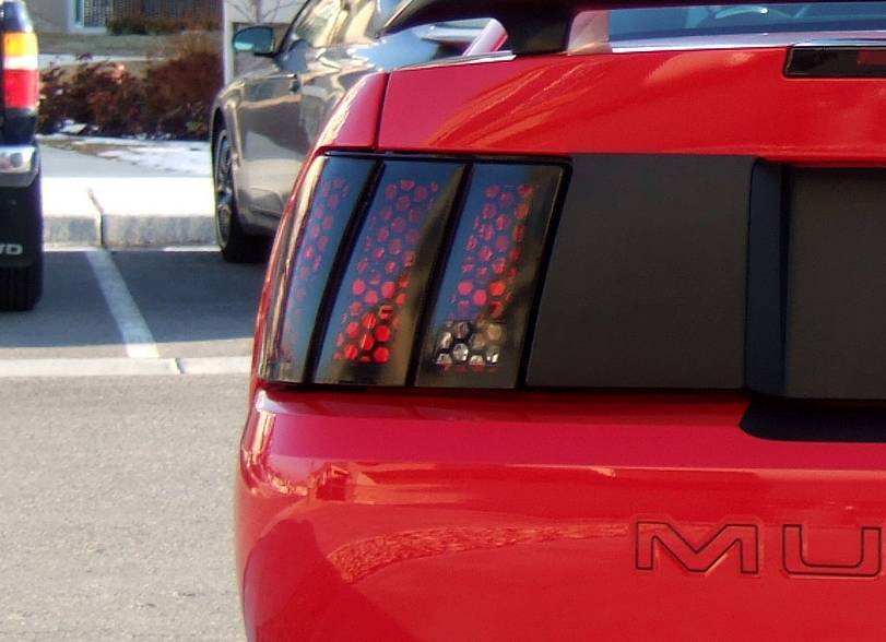 99-04 Ford Mustang Honeycomb Taillight Outlines – Decals Vinyl Graphics Stickers