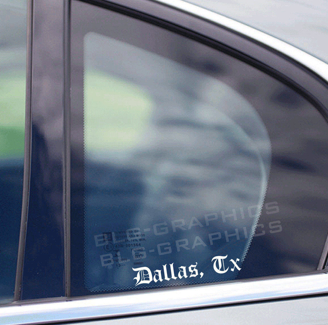 Dallas Texas sticker decal motorcycle truck car helmet bumper window suv