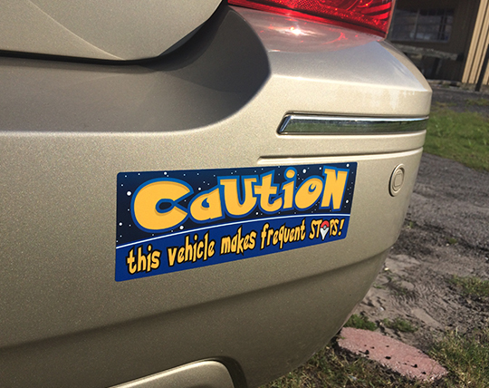 Pokemon Go Bumper Sticker “Caution This Vehicle Makes Frequent Stops” Decal JDM