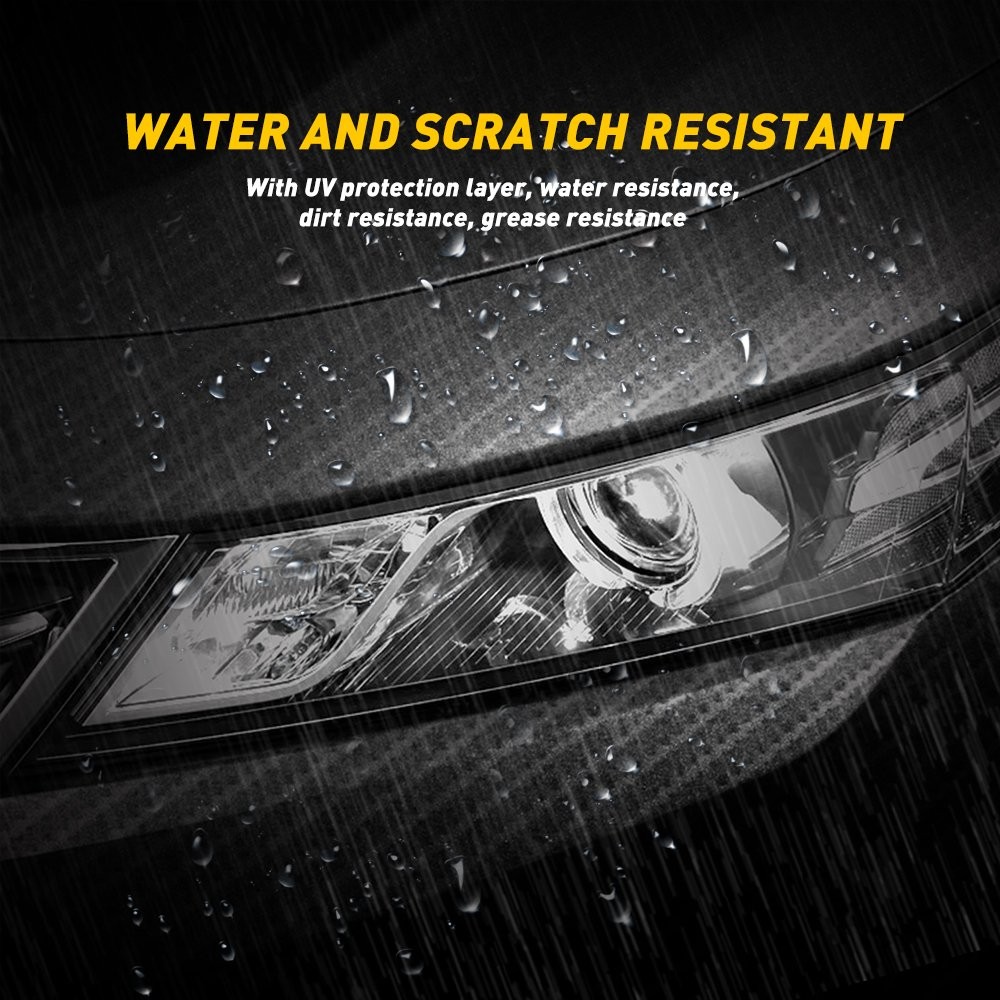 High Glossy 5D Fiber Carbon Black Vinyl Film Car Wrap DIY Decals 12″X60″
