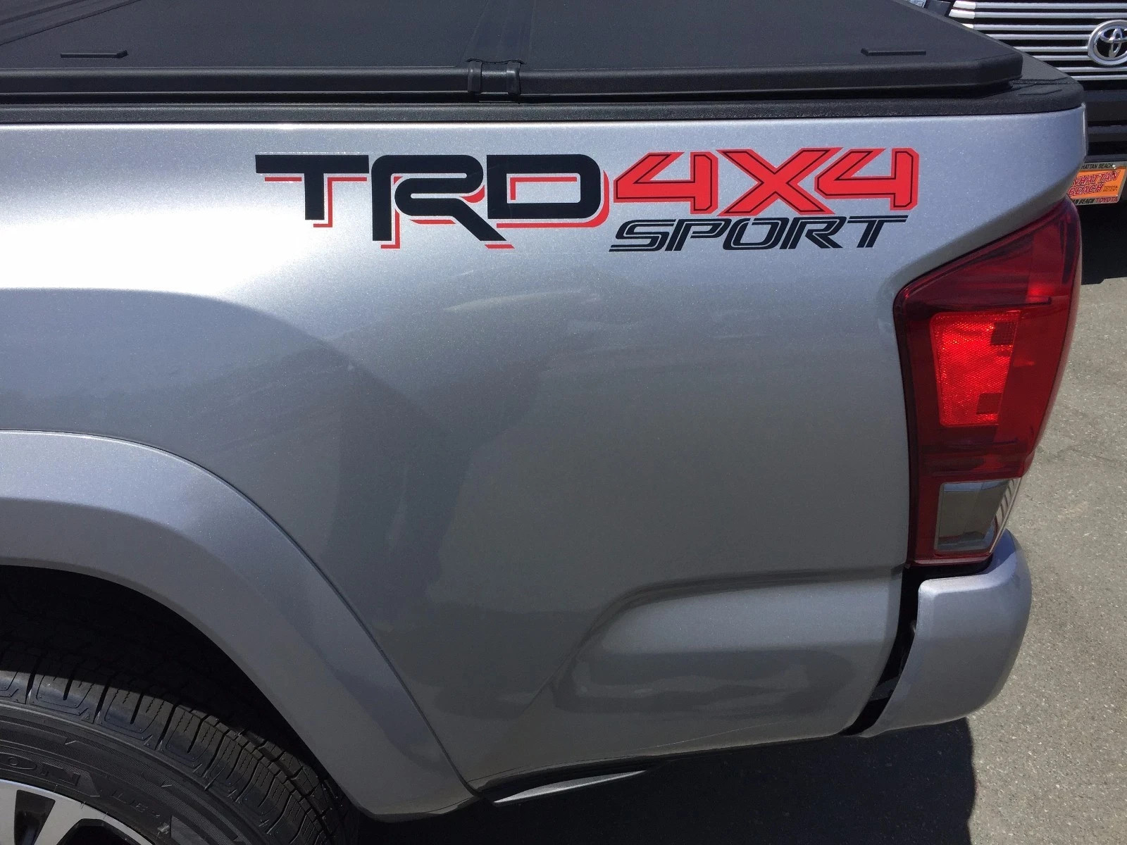 Toyota Tacoma TRD 4X4 SPORT bedside decal BLACK/RED 75996-04090-A0 Genuine OEM