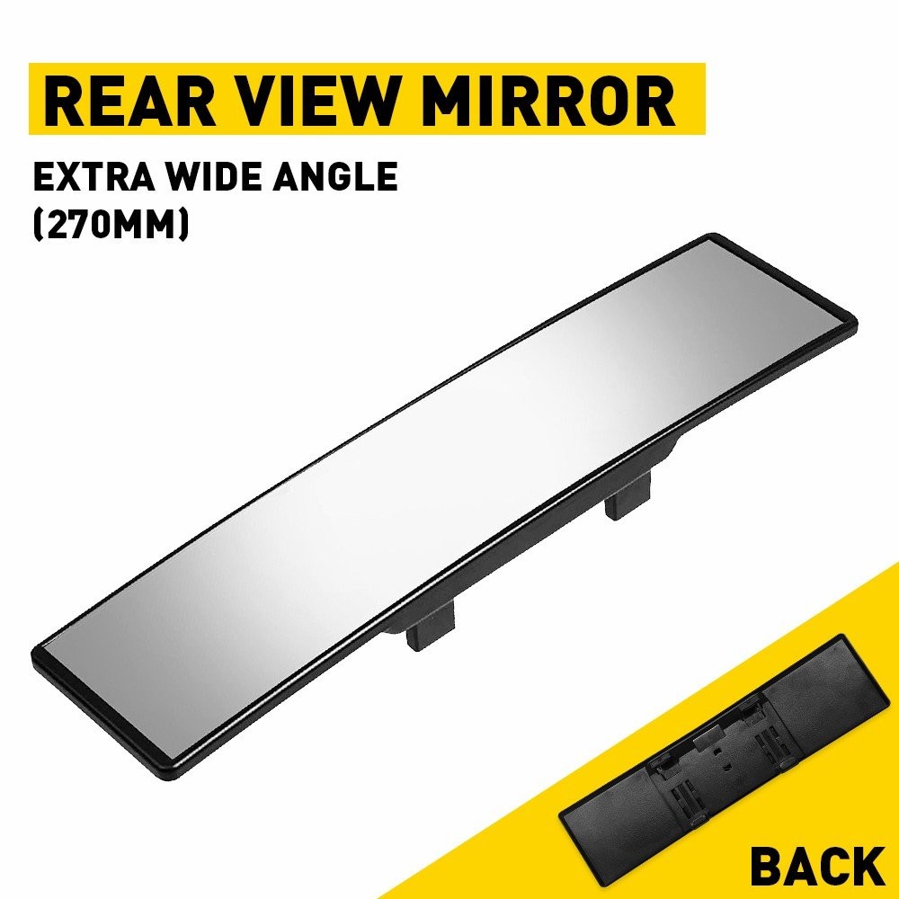 Quality 10″ Black Rear View Mirror Replacement Day Night For Universal Fit Auto