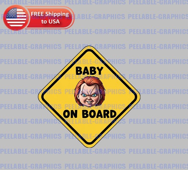 Baby on Board Funny Humor Vinyl Decal Sticker