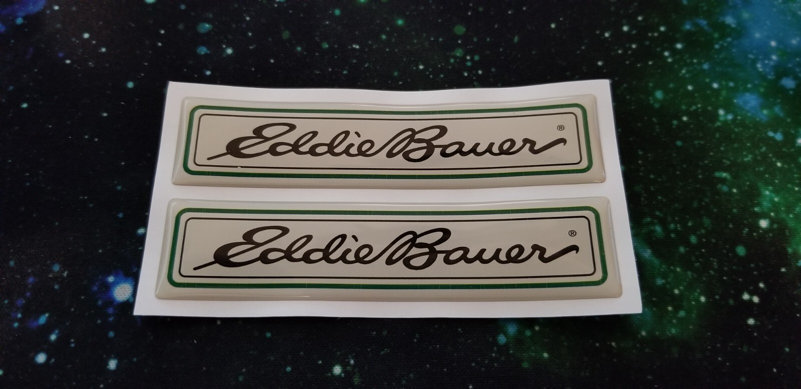 85-86 Ford Bronco 84-89 II 2 Fender Badge Emblem Inserts fits Eddie Bauer (PAIR)