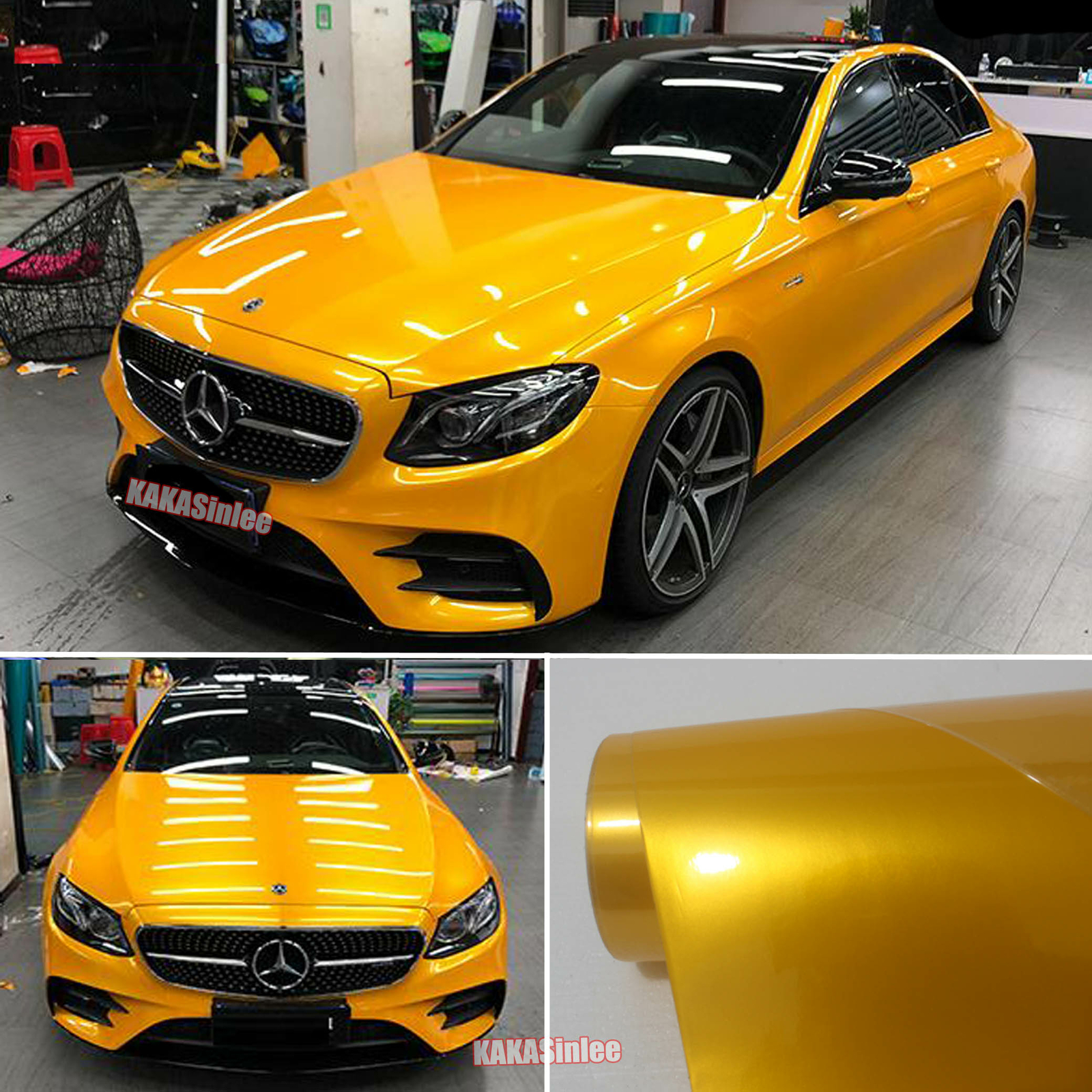 Entire Car Wrap / Flexible Glossy Glitter Pearl Satin Chrome Vinyl Sticker HDUS