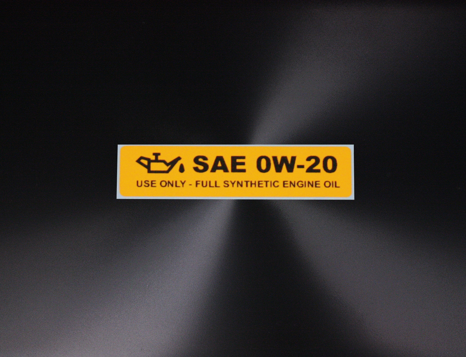 3 pcs x Engine Oil Grade 0W-20 Indicator Reminder Printed Label Sticker Decal