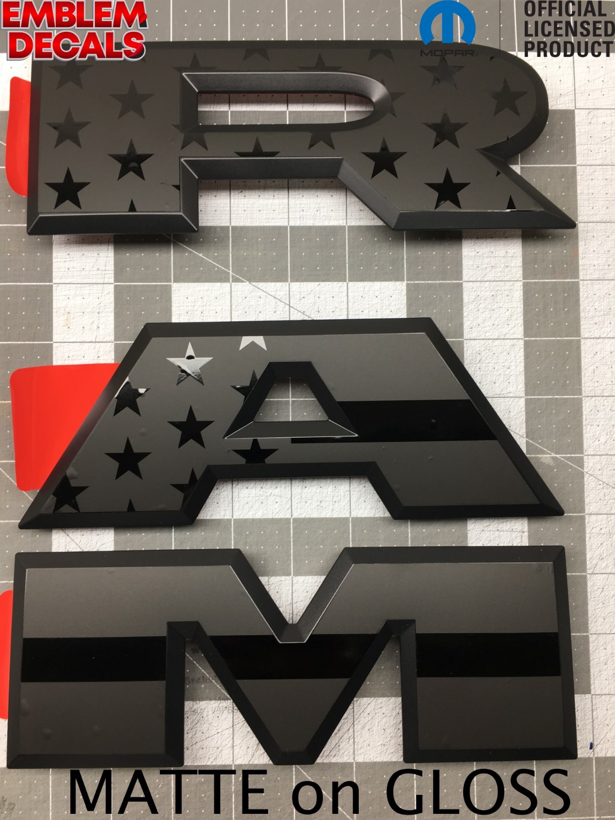 RAM 2500 DT Grill Emblem Decals 2025 2026