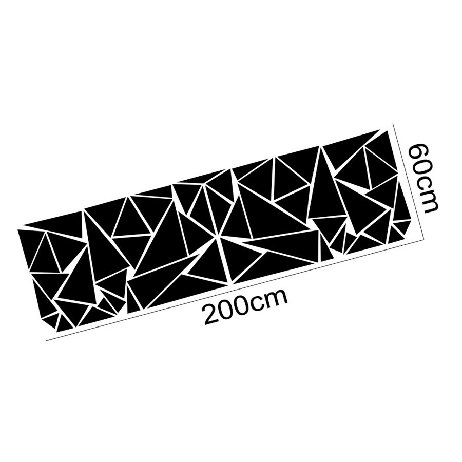 Geometric Triangle Graphics Decal Sticker Side Car Rear Hood Bed Truck Vinyl 1pc