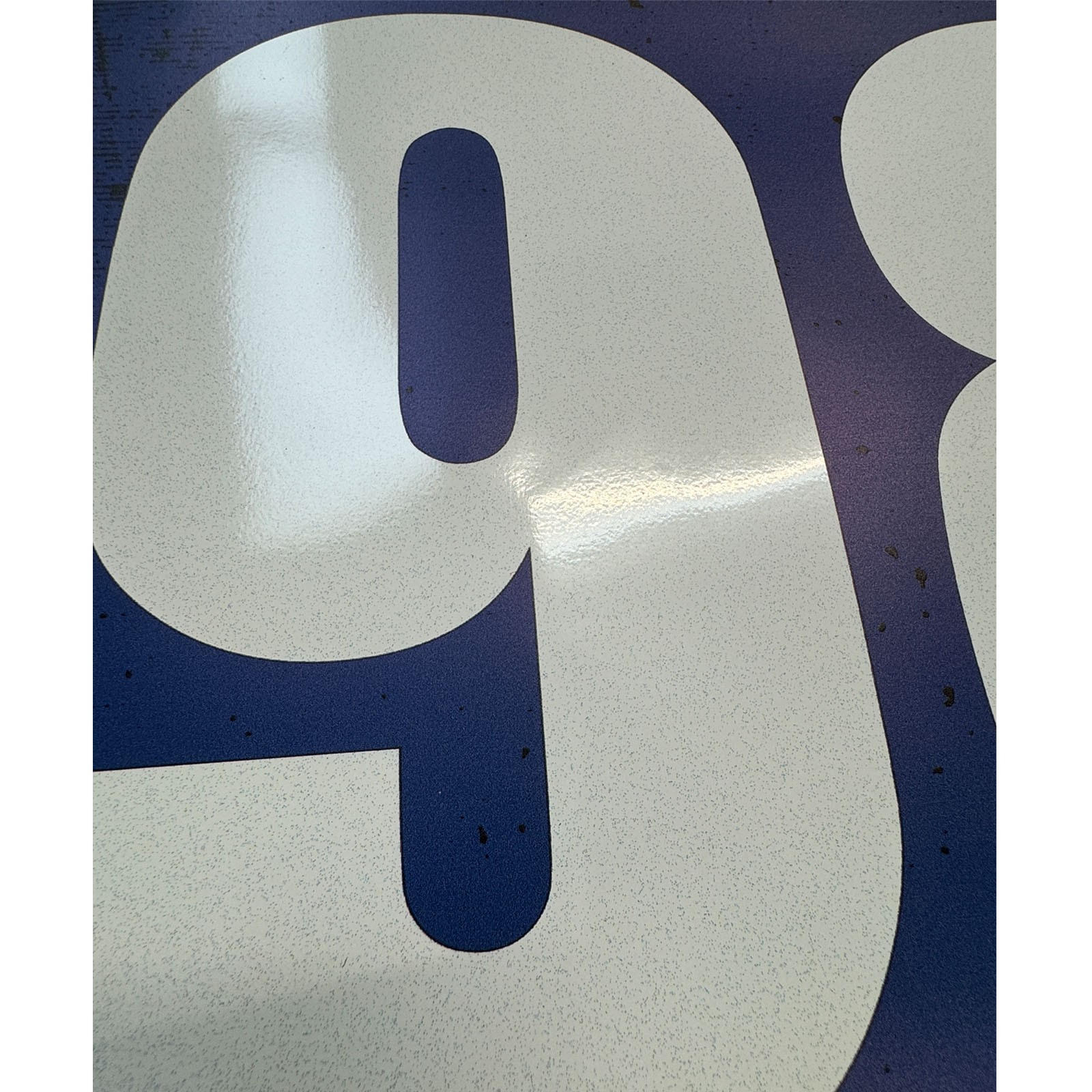 10″ Height Rectangle Magnetic Racing Number 98 Magnet 2pcs Blue