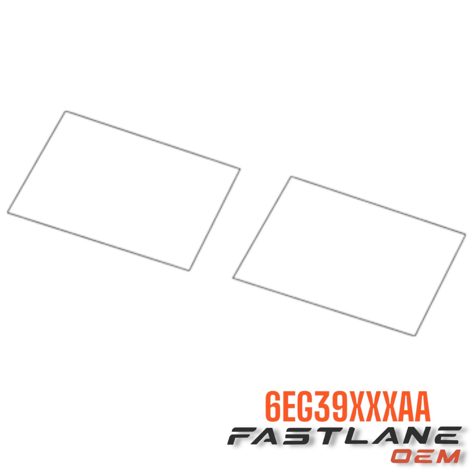 2016-2023 DODGE CHARGER FRONT LOWER BUMPER DECAL NEW OEM 6EG39XXXAA