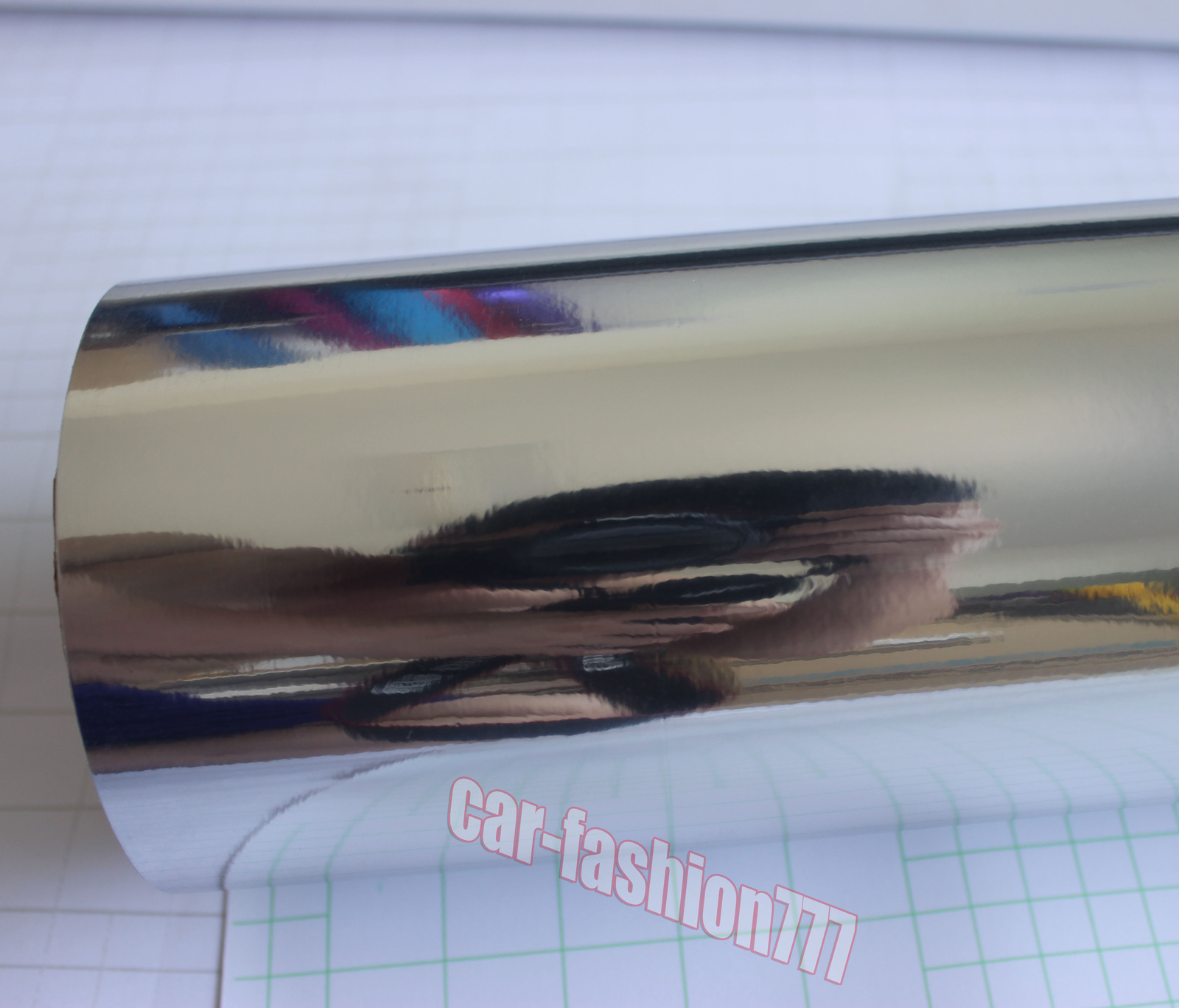 12″ x 60″ Useful Car Wrap Flat Glossy Mirror Chrome Vinyl Sticker Film Silver CF