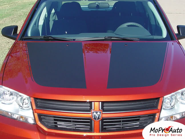 Split Hood Rear Side Trunk Decal Graphic Stripe for 2008-2014 Dodge Avenger