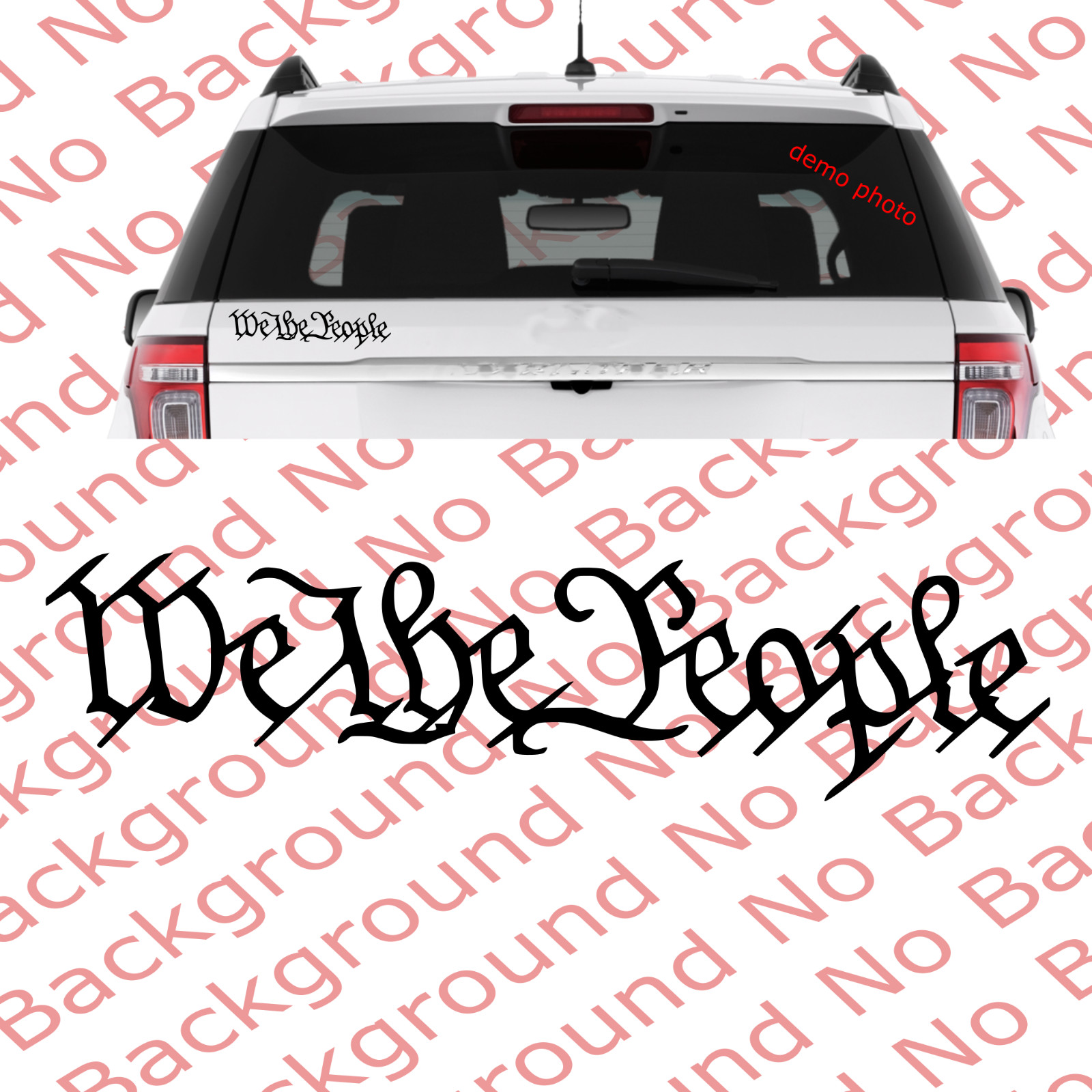 LAREG – We the People USA Constitution Vinyl Die Cut Decal Fits Car Wall US018