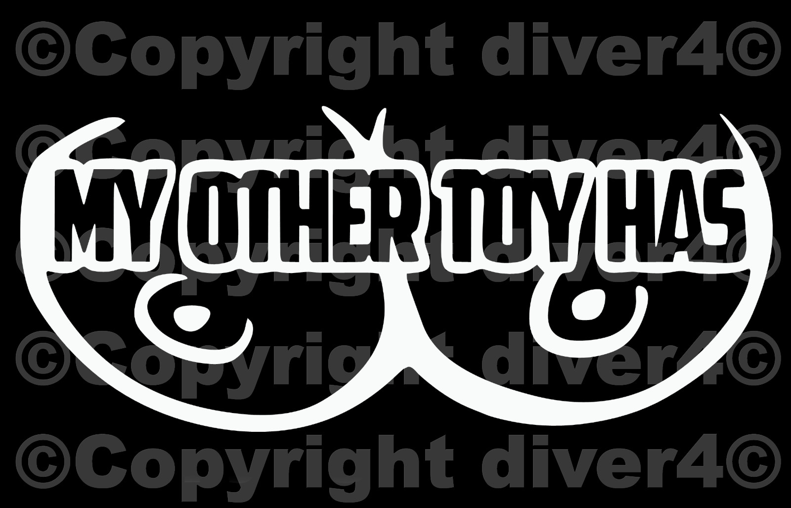 My Other Toy Has Boobs Custom Car Van Window Decal Sticker US Seller
