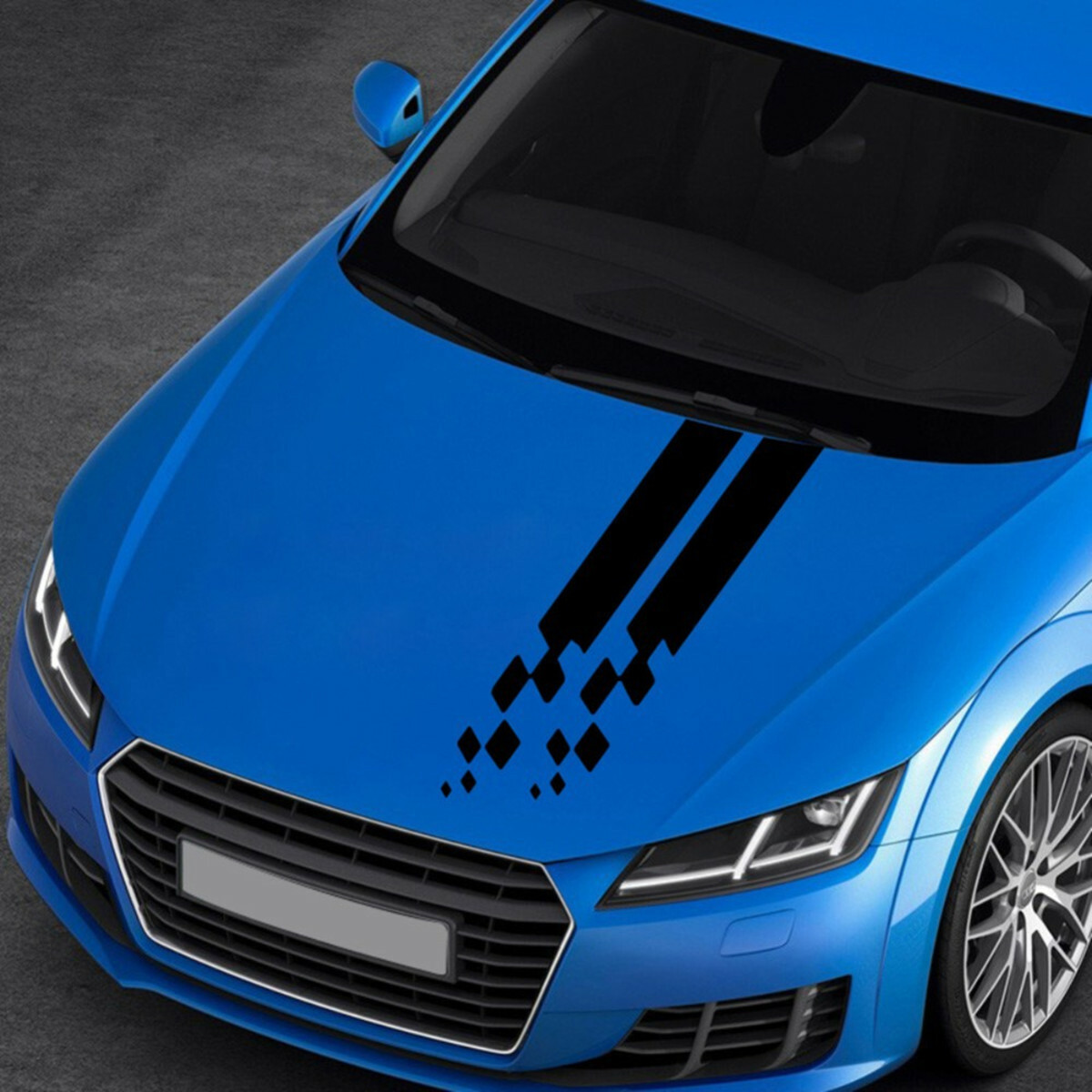 Sports Racing Vinyl Decal Hood Rearview mirror Side Skirt Strip Car Body Sticker