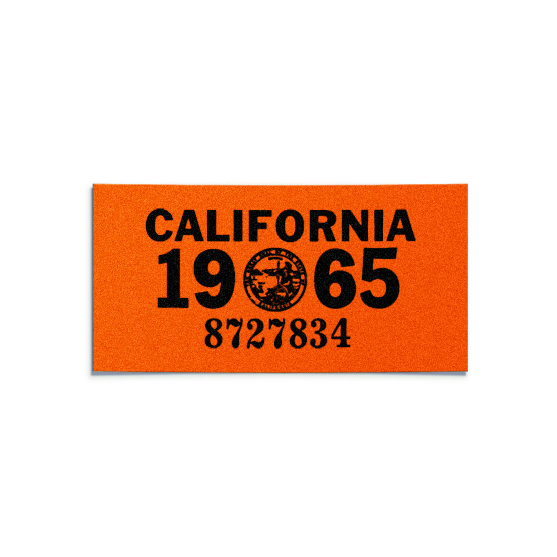 1965 California License Plate YOM Registration Sticker – CA DMV – Free Shipping