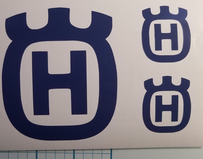 (3x) Husqvarna Vinyl Decals Car Truck SUV Laptop Windows Bumper Cups Tools Yeti