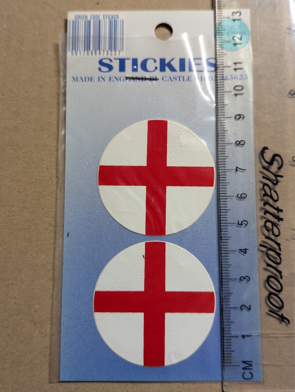 Uk GB Great Britain England Flag Emblem Car Van Vinyl Bumper Sticker Decal