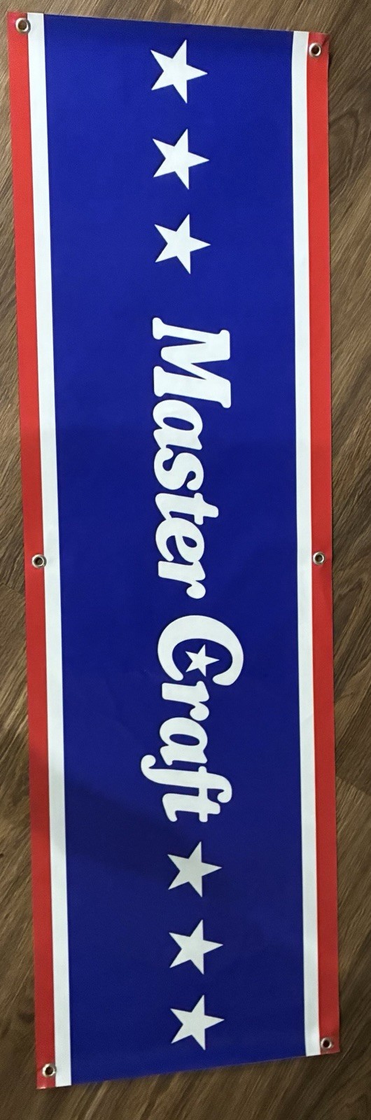 Master Craft Boat Stars and Stripes Banner Wall Decor Retro Logo 18×60 Inch