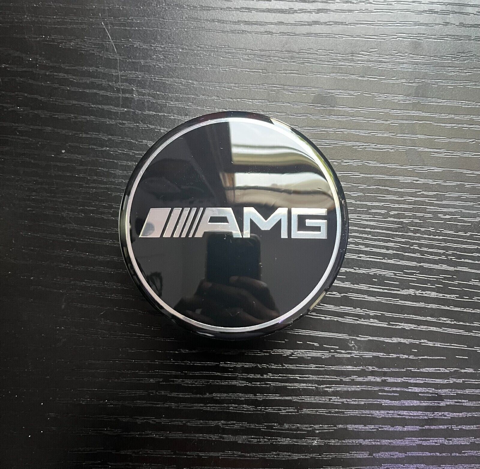 For Mercedes-Benz WHEEL CENTER CAPS AMG 75MM OEM LIMITED EDITION BLACK SET OF 4