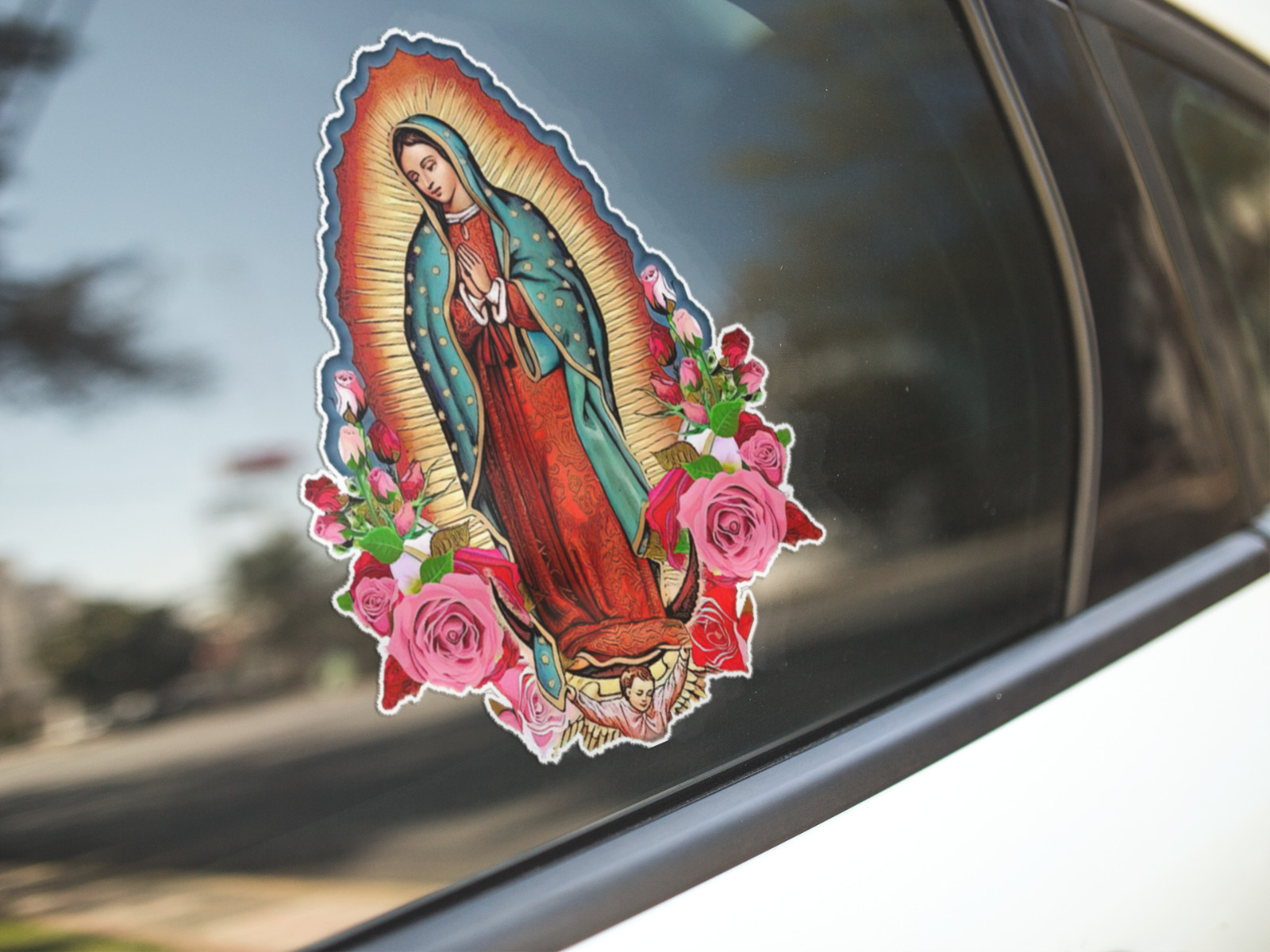 Vinyl Decal Virgen Guadalupe Catholic Virgin Mary