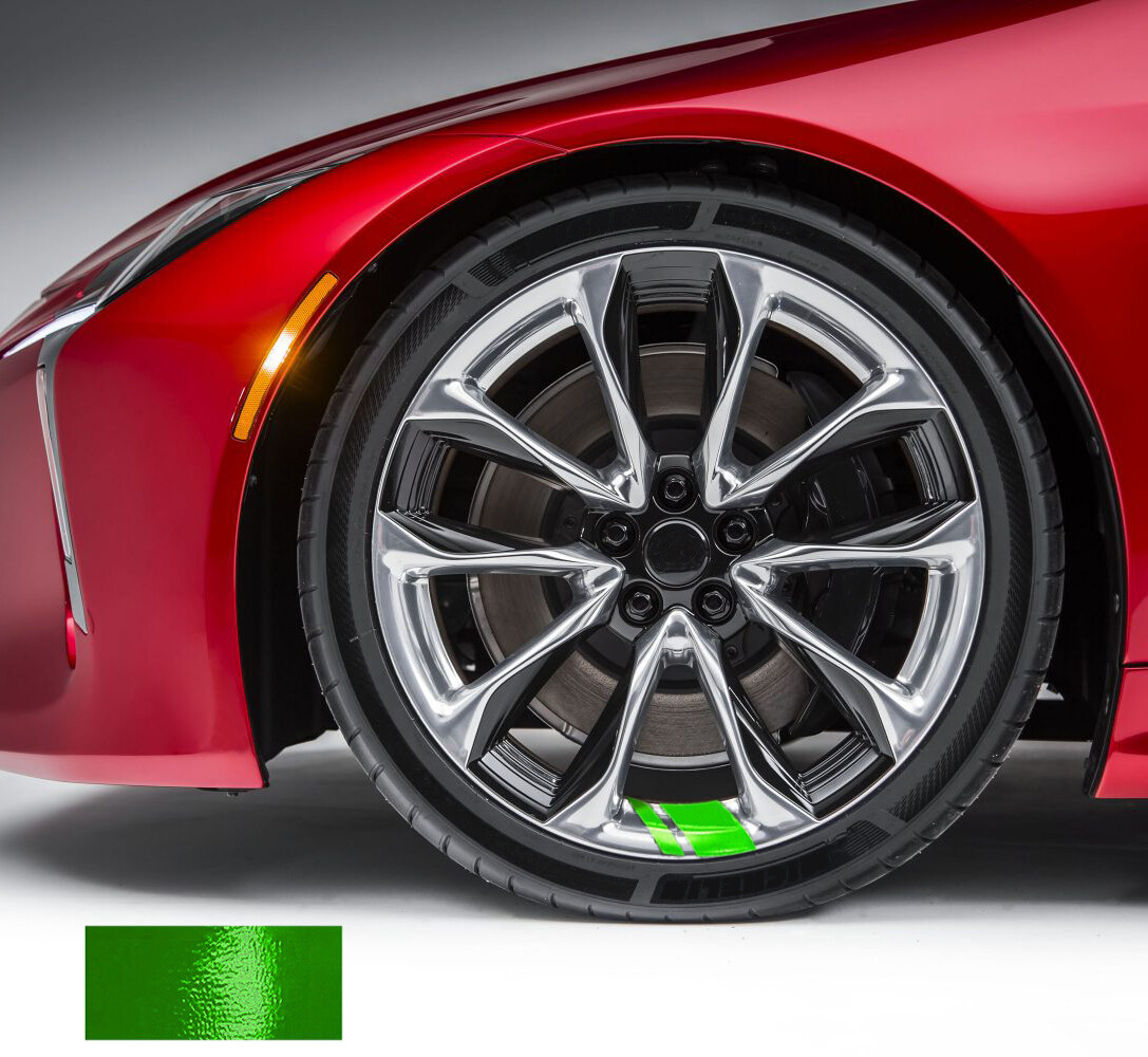 ON SALE!! 6x Sport Race Car Wheel Rim Hash Mark Stripe Overlay Decal Sticker