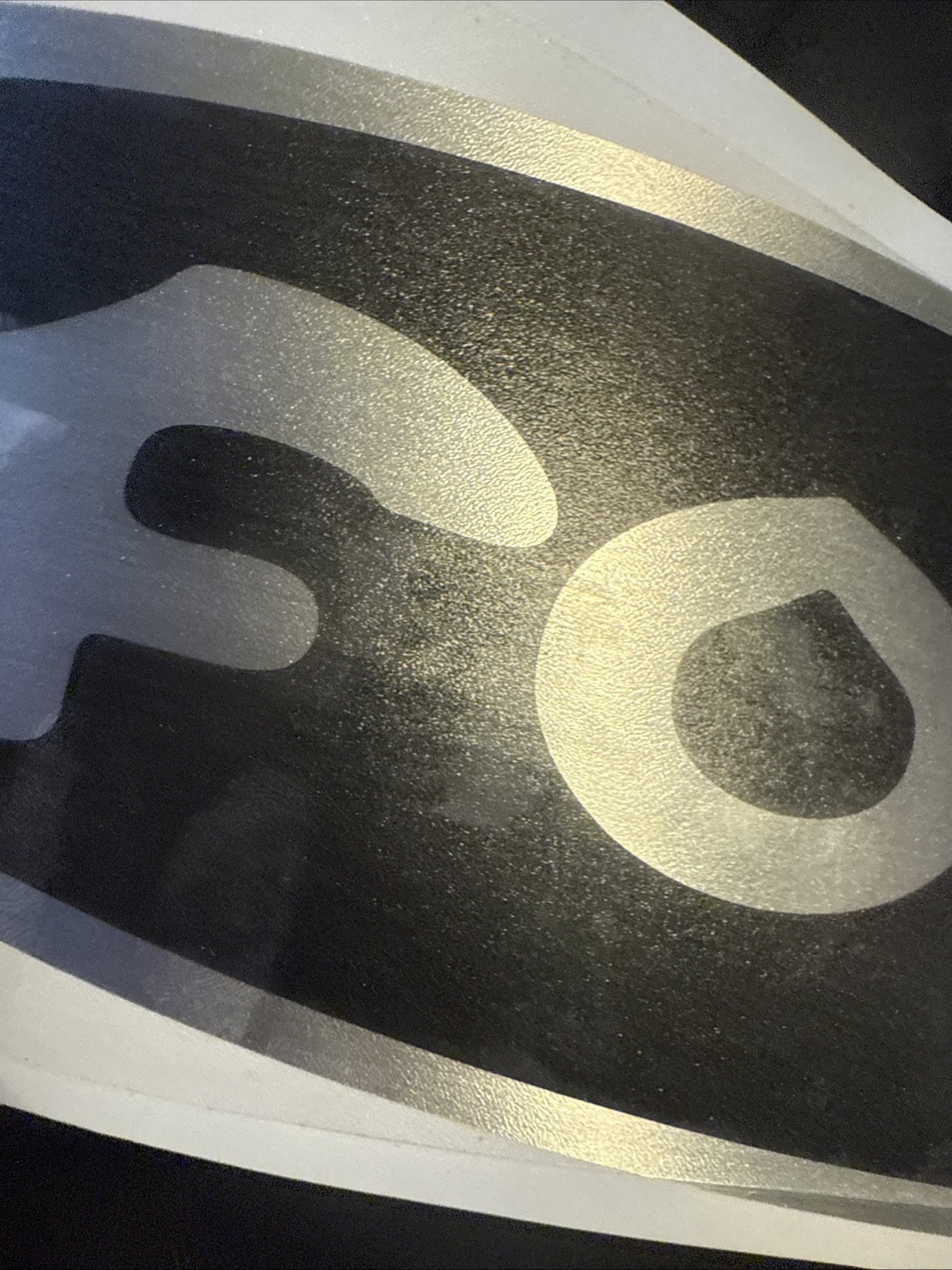 Forgiato Windshield Sticker HUGE OEM Forgiato Black With Brushed Silver Logo